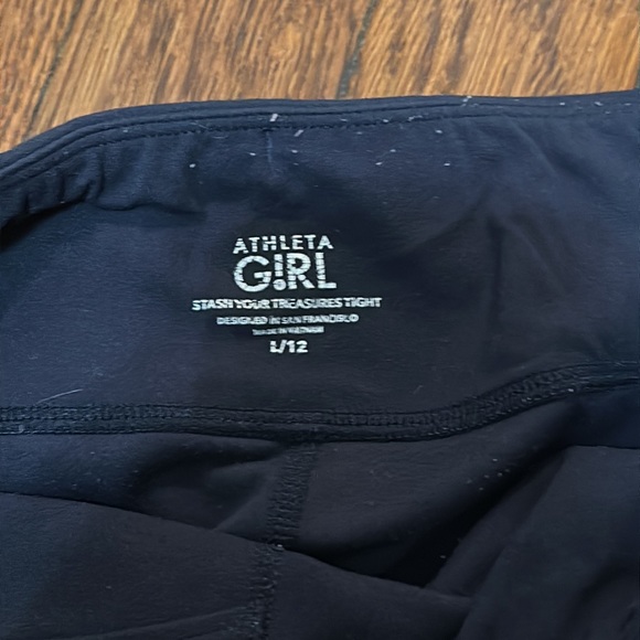 Athleta Girl Stash Your Treasures Tight Leggings Navy Blue - Picture 2 of 3